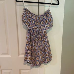 Strapless romper